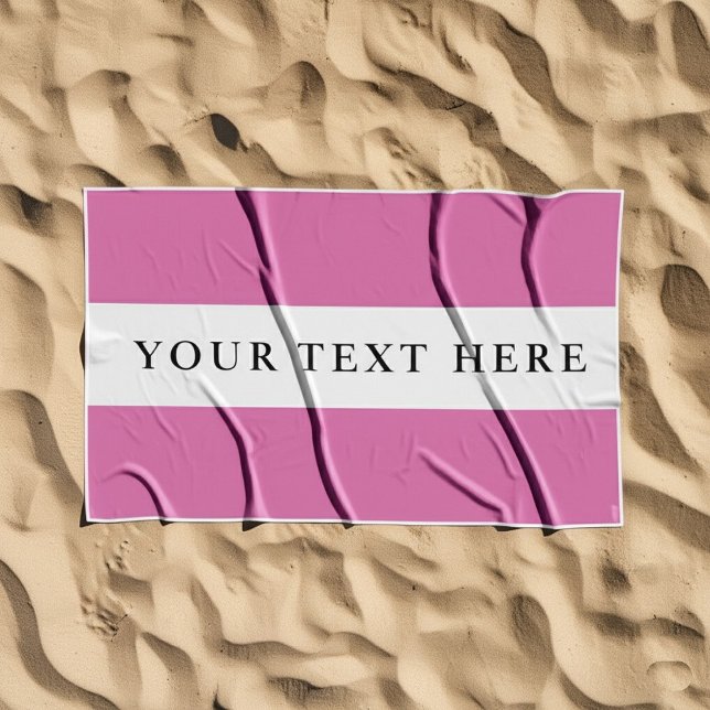 Personalisiertes Namens- oder Textgeschenk Strandtuch (Von Creator hochgeladen)