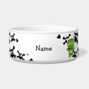 Personalisiertes Namensfroschschädelmuster Napf