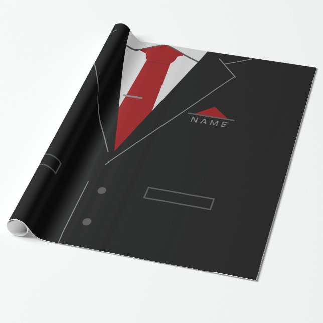 Personalisiertes Namensgeschäft Geschenkverpackung Geschenkpapier (Ungerollt)