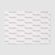 Personalisiertes Namensgeschenk-Tissue-Papier