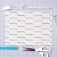 Personalisiertes Namensgeschenk-Tissue-Papier