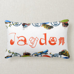 Personalisiertes Namensmonogramm für Jayden/Jungen Lendenkissen
