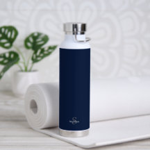 Personalisiertes Namensmonogramm in Navy Schwarz