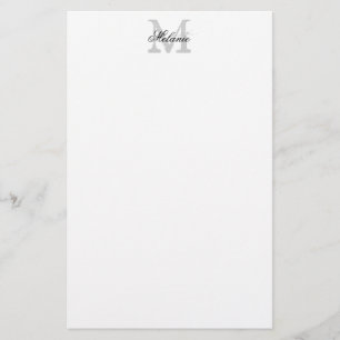 Personalisiertes Namensmonogramm-Logo-Schreibpapie Briefpapier