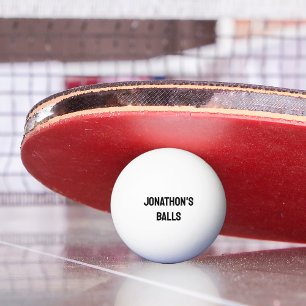 Personalisiertes Namensmonogramm Lustig Tischtennisball