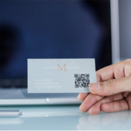 Personalisiertes Namensmonogramm Visitenkarte