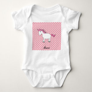 Personalisiertes Namenspferd Baby Strampler