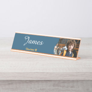 Personalisiertes Namensschild für Schüler mit Foto