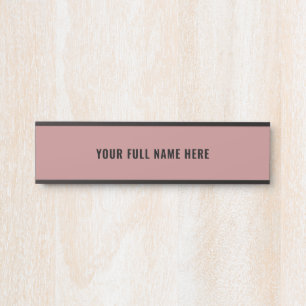 Personalisiertes Namensschild mit Ihren Farben und