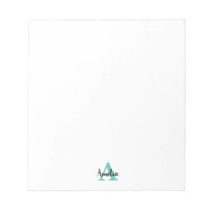 Personalisiertes Namensschriftmonogramm Notizblock