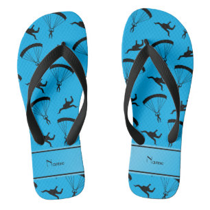 Personalisiertes Namensskydiving Muster des Flip Flops