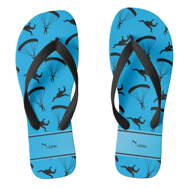 Personalisiertes Namensskydiving Muster des Flip Flops (Fußbett)