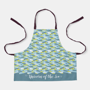Personalisiertes Narwhal Unicorn des Meeresschiefe Schürze