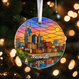 Personalisiertes Nashville-Acrylabzeichen, Benutze Ornament