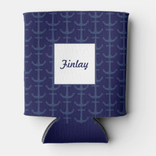 Personalisiertes nautisches Thema kann kühler werd Dosenkühler