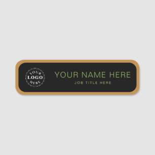Personalisiertes Navy Blue 3,5" X 1" Rectangle Namensschild