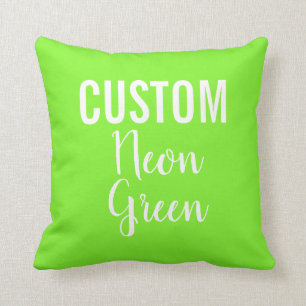 Personalisiertes NEON-GREEN-Kissen Kissen