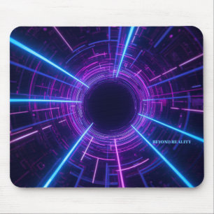 Personalisiertes Neon-Retro-Futuristisches Tor Mousepad