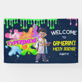 Personalisiertes Neon Science STEM Experiment Part Banner