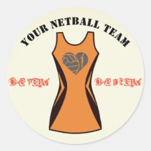 Personalisiertes Netball-Team mit benutzerdefinier