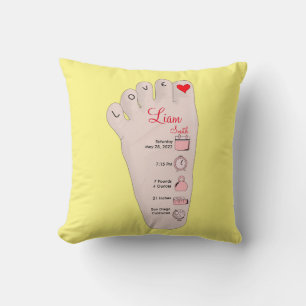 Personalisiertes Neues Baby-Geschenk Geburtsstatis Kissen