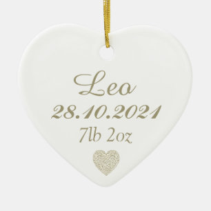 Personalisiertes neues Babygeschenk Dekoration Sak