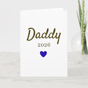 Personalisiertes Neues Daddy Love Design mit Jahr Karte