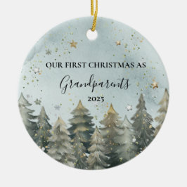 Personalisiertes Neues Großeltern-Ornament Keramik Ornament