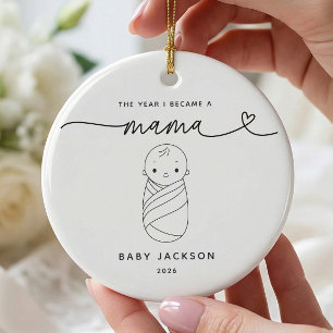 Personalisiertes Neues Mama Baby Junge Ornament