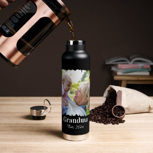 Personalisiertes Neues Oma-Foto mit Jahr Trinkflasche