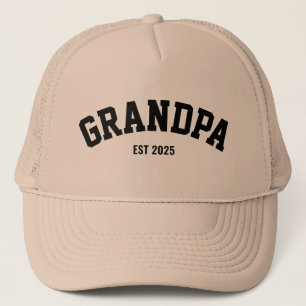 Personalisiertes Neues Opa-Gründungsdatum Vatertag Truckerkappe