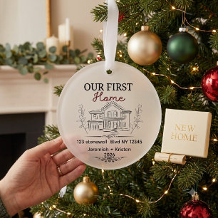 Personalisiertes Neues Unser Erstes Zuhause Andenk Ornament