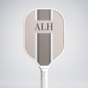 Personalisiertes neutrales Streifenmuster mit mode Pickleball Schläger