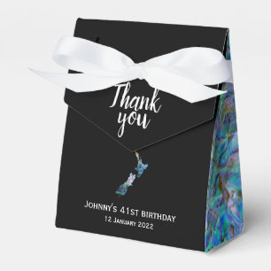 PERSONALISIERTES NEUZEALAND MAP PAUA GESCHENKSCHACHTEL