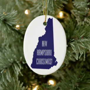 Personalisiertes New Hampshire Weihnachtsschmuck