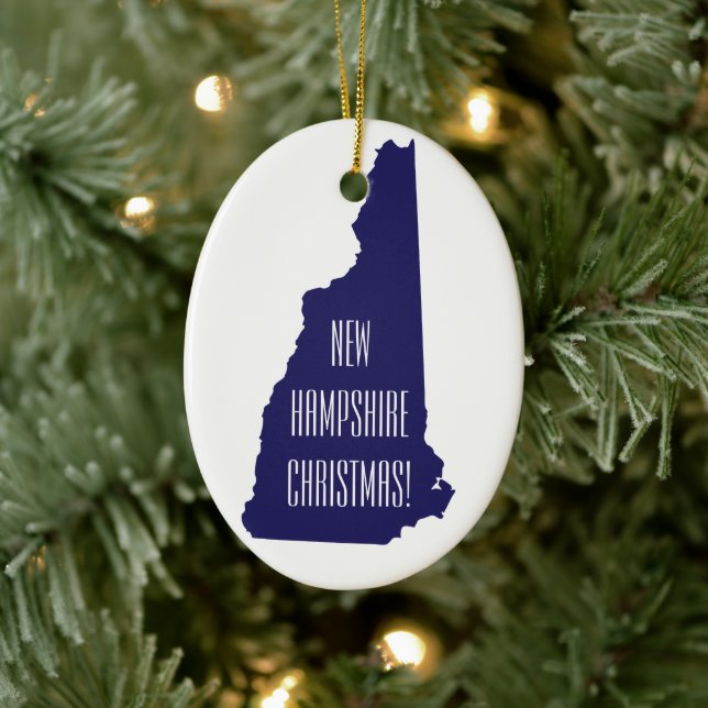 Personalisiertes New Hampshire Weihnachtsschmuck (Baum)