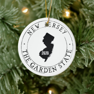 Personalisiertes New Jersey-Ornament Keramik Ornament