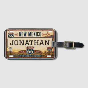 Personalisiertes New Mexico Route 66 Design Gepäckanhänger