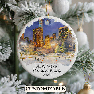 Personalisiertes New York City, individuelles New Keramik Ornament