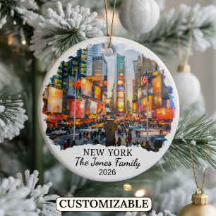 Personalisiertes New York City, Individuelles New Keramik Ornament