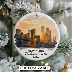 Personalisiertes New York City, Individuelles New Keramik Ornament