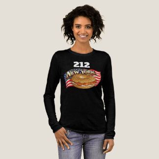 Personalisiertes New York Damen Langarmshirt Dunke Tri-Blend Shirt