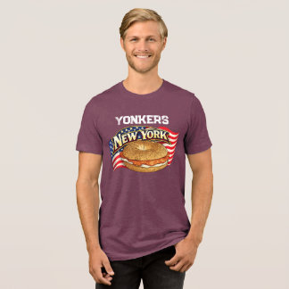 Personalisiertes New York Herren Bella+Canvas Dark Tri-Blend Shirt