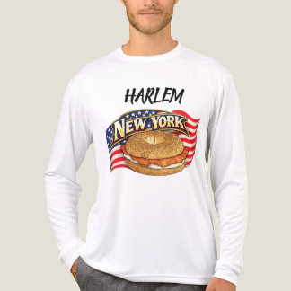 Personalisiertes New York Herren Langarmshirt Tri-Blend Shirt