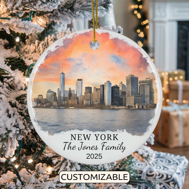 Personalisiertes New Yorker Ornament, New York Keramik Ornament (Von Creator hochgeladen)