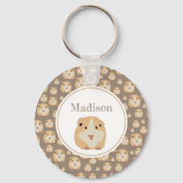 Personalisiertes Niedlich Hamster-Muster Schlüsselanhänger