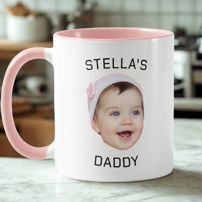 Personalisiertes Niedliches Baby Face Foto Vater G Tasse (Von Creator hochgeladen)