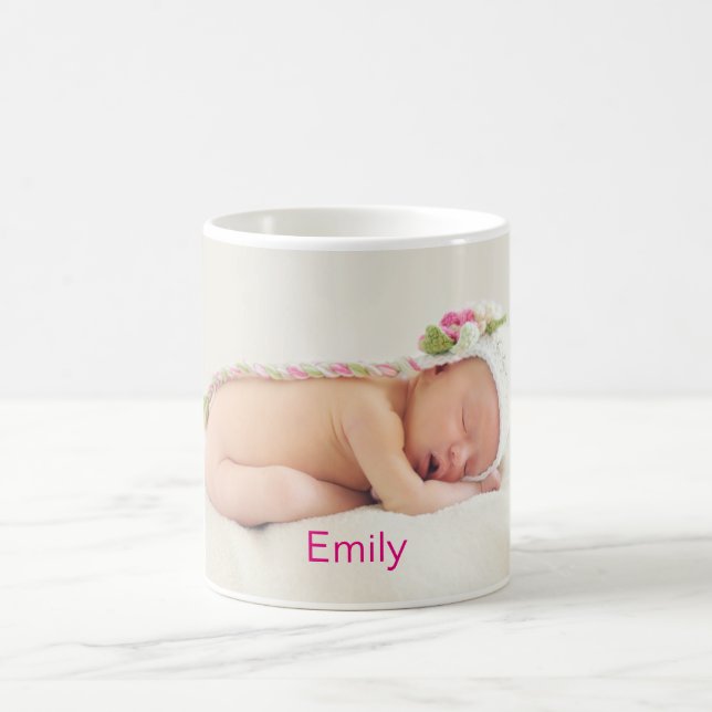 Personalisiertes Niedliches Baby-Foto Tasse (Mittel)