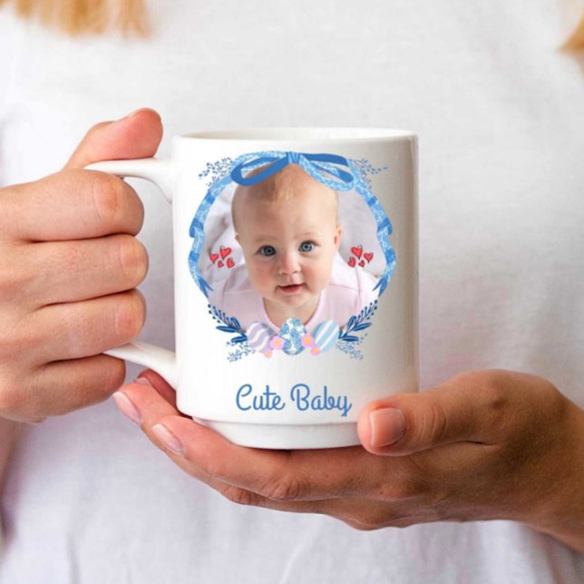 Personalisiertes Niedliches Baby | Modern | Kaffeetasse (Von Creator hochgeladen)