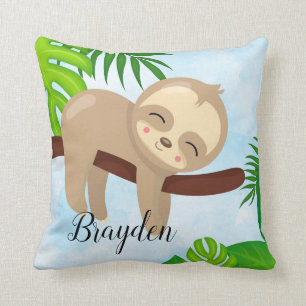 Personalisiertes niedliches Babysloth-Kissen #3 Kissen